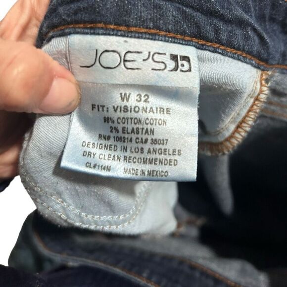 Joe’s Jeans The Visionaire Stephanie Blue Flare Jeans Soze W 32 Y2K frayed hippi - Picture 6 of 13